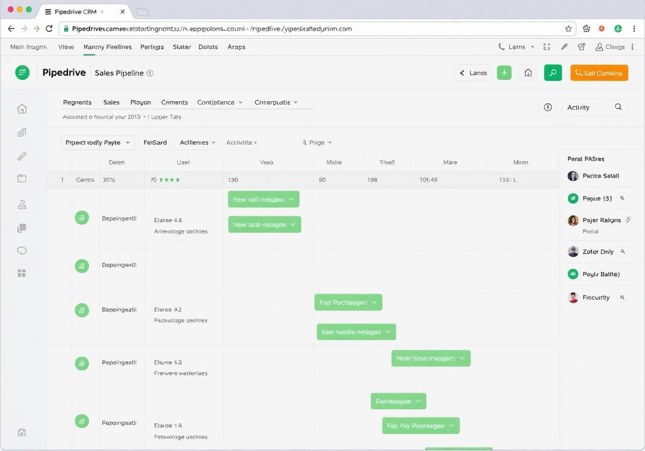 Pipedrive CRM sales pipeline interface